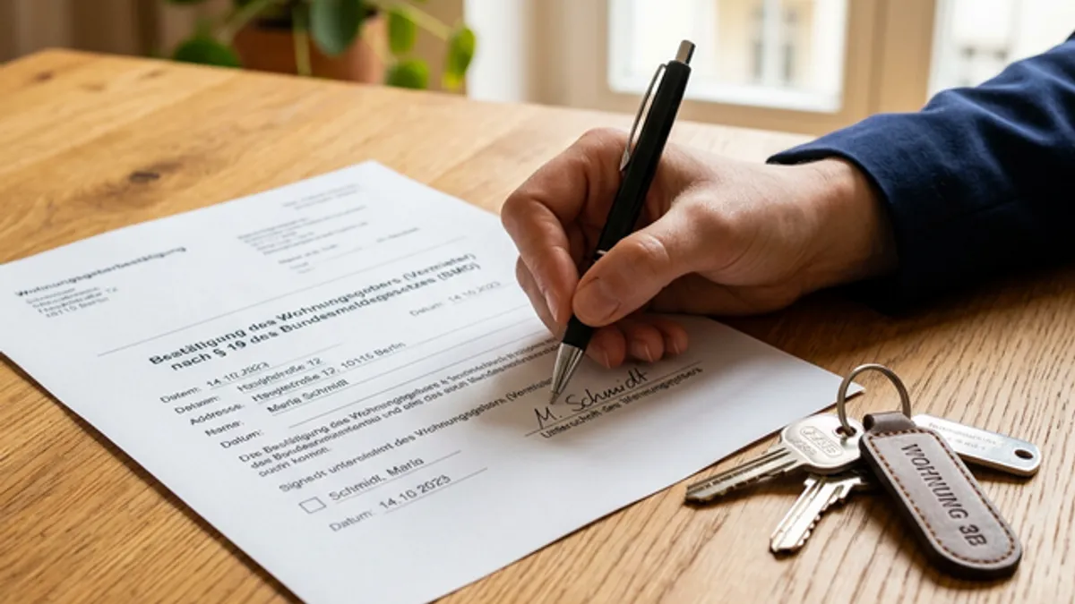 The Wohnungsgeberbestätigung (Landlord Confirmation) 2026